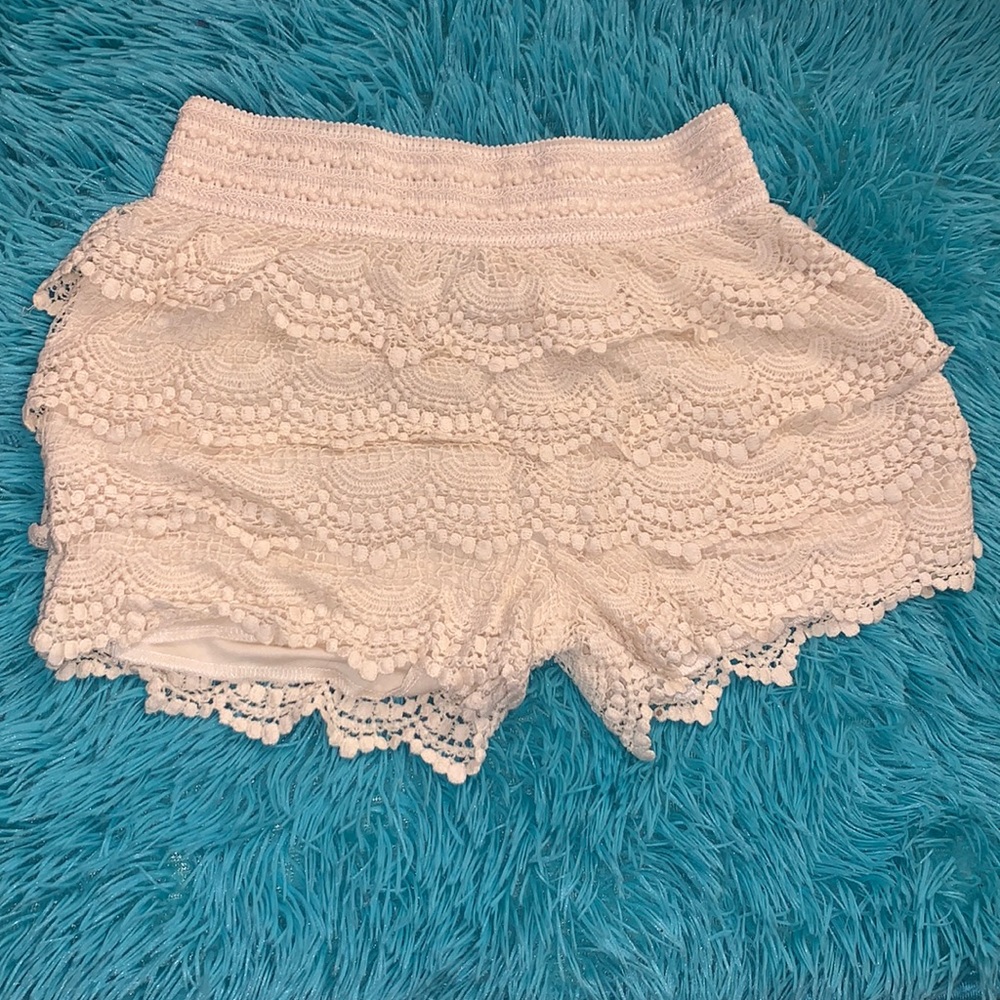 Cream shorts